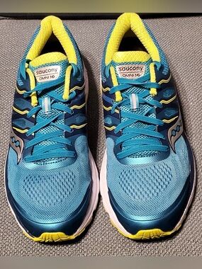 New Saucony Omni Womens Size 11 Torquoise/Blue/Green - Motion Control Running